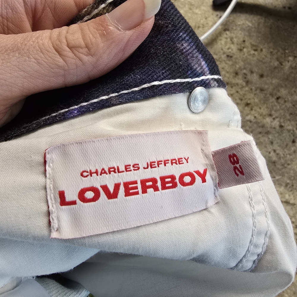Charles Jeffrey Loverboy artsy paint jeans, size 28 - Picture 7 of 7